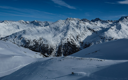 Snow capped mountains  from Chrome web store to be run with OffiDocs Chromium online