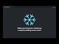 Snow Extension  from Chrome web store to be run with OffiDocs Chromium online