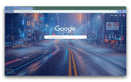 Snow in the city  from Chrome web store to be run with OffiDocs Chromium online