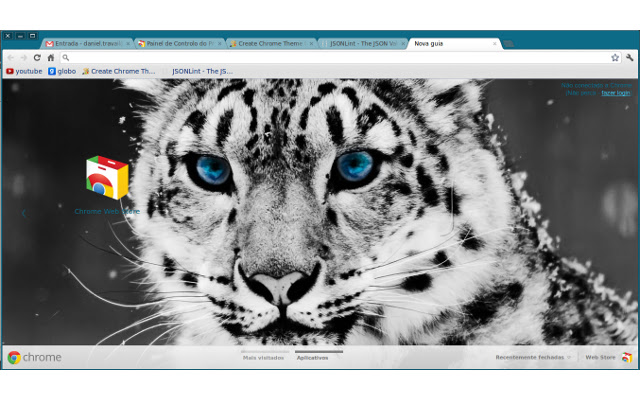 Snow Leopard Theme  from Chrome web store to be run with OffiDocs Chromium online