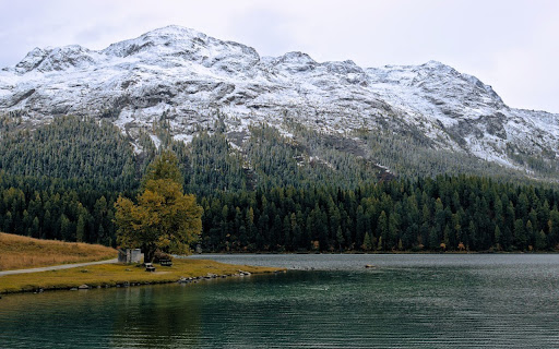 Snow Mountain Theme  from Chrome web store to be run with OffiDocs Chromium online