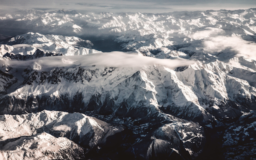 Snow on the top of the mountain  from Chrome web store to be run with OffiDocs Chromium online