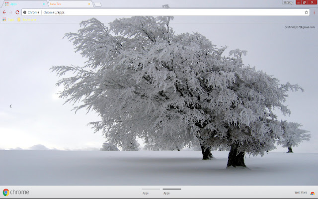 Snow Tree 1366*768  from Chrome web store to be run with OffiDocs Chromium online