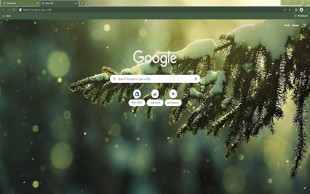 Snowy Branch HD Theme  from Chrome web store to be run with OffiDocs Chromium online