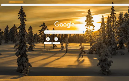 Snowy Fir tree  from Chrome web store to be run with OffiDocs Chromium online