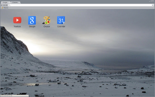 Snowy Landscape Theme 1366x768  from Chrome web store to be run with OffiDocs Chromium online