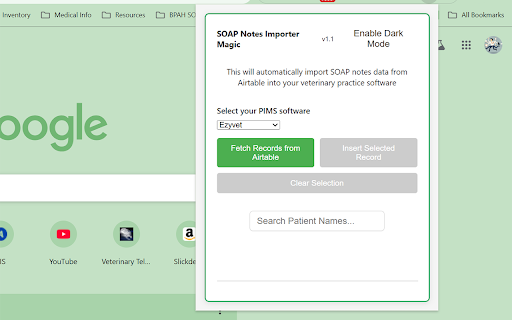 SOAP Notes Importer Magic  from Chrome web store to be run with OffiDocs Chromium online