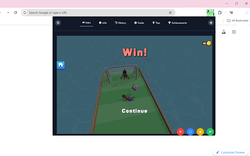 Soccer Dash Game  from Chrome web store to be run with OffiDocs Chromium online