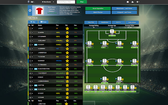 Soccer Manager Worlds  from Chrome web store to be run with OffiDocs Chromium online