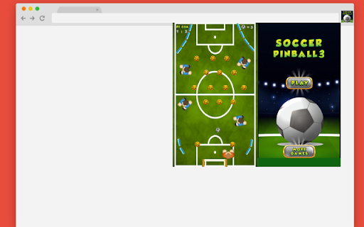 Soccer Pinball Football Game  from Chrome web store to be run with OffiDocs Chromium online