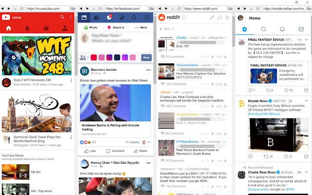 SocialAll  from Chrome web store to be run with OffiDocs Chromium online