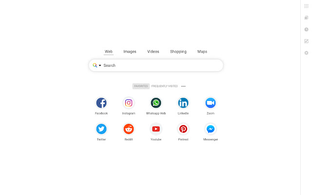 Social App Shortcuts  from Chrome web store to be run with OffiDocs Chromium online