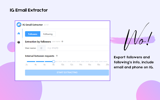 SocialDeck IG Email Extractor  from Chrome web store to be run with OffiDocs Chromium online