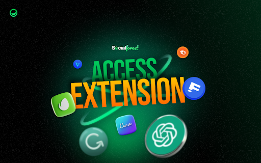 SocialForest Access  from Chrome web store to be run with OffiDocs Chromium online