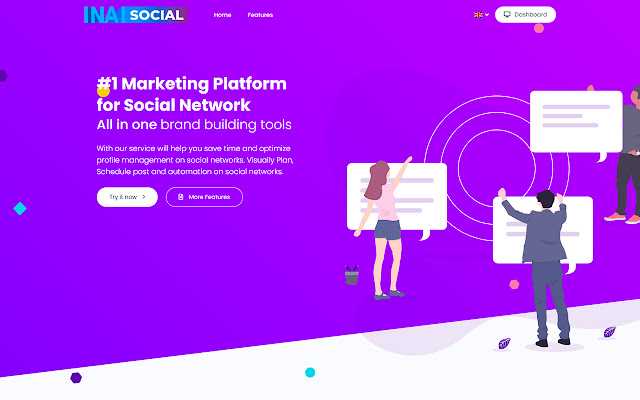 Social INAI Tools  from Chrome web store to be run with OffiDocs Chromium online