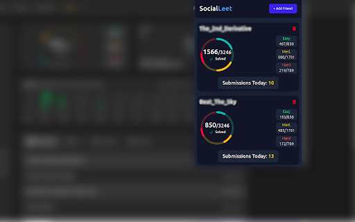 SocialLeet  from Chrome web store to be run with OffiDocs Chromium online
