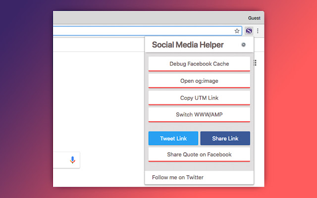Social Media Helper  from Chrome web store to be run with OffiDocs Chromium online