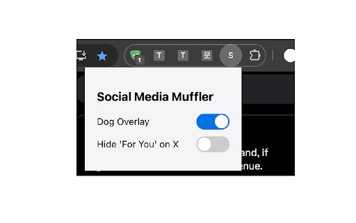 Social Media Muffler  from Chrome web store to be run with OffiDocs Chromium online