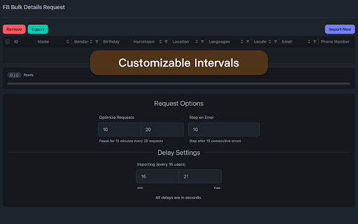 Social Profile Info User Info Lookup From URLs IDs from Chrome web store to be run with OffiDocs Chromium online Social Profile Info User Info Lookup From URLs IDs from Chrome web store to be run with OffiDocs Chromium online