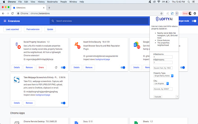 Social Property Valuations  from Chrome web store to be run with OffiDocs Chromium online