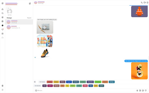 Social Quick Reply  from Chrome web store to be run with OffiDocs Chromium online