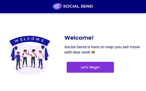 Social Send  from Chrome web store to be run with OffiDocs Chromium online
