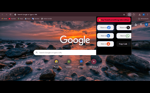 Social Share Assistant  from Chrome web store to be run with OffiDocs Chromium online