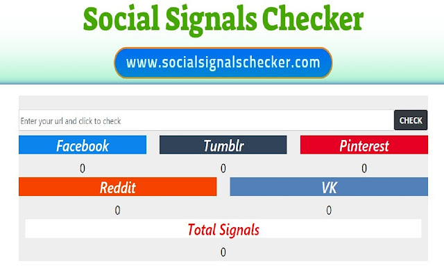 Social Signals Checker | Buy Social Signals  from Chrome web store to be run with OffiDocs Chromium online