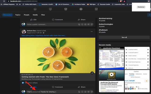 Social Styled Text  from Chrome web store to be run with OffiDocs Chromium online