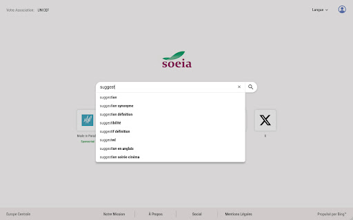 Soeia  from Chrome web store to be run with OffiDocs Chromium online