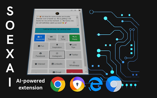Soexai Softwench Extension AI  from Chrome web store to be run with OffiDocs Chromium online