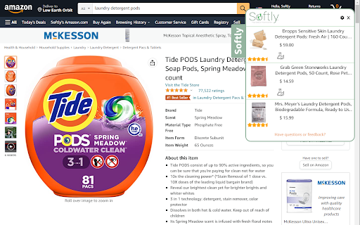 Softly | Your Sustainable Shopping Assistant  from Chrome web store to be run with OffiDocs Chromium online