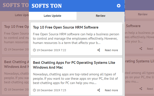SoftsTon Update Lates News  from Chrome web store to be run with OffiDocs Chromium online