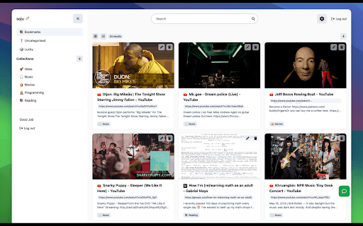 Soju: Bookmark Manager  from Chrome web store to be run with OffiDocs Chromium online