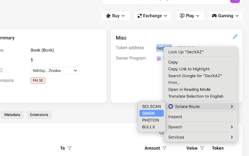 Solana Router  from Chrome web store to be run with OffiDocs Chromium online