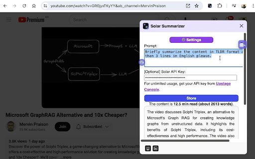 Solar Summarizer from Chrome web store to be run with OffiDocs Chromium online Solar Summarizer from Chrome web store to be run with OffiDocs Chromium online