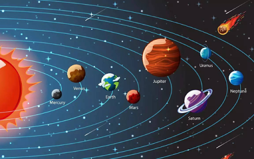 Solar System Planets  from Chrome web store to be run with OffiDocs Chromium online