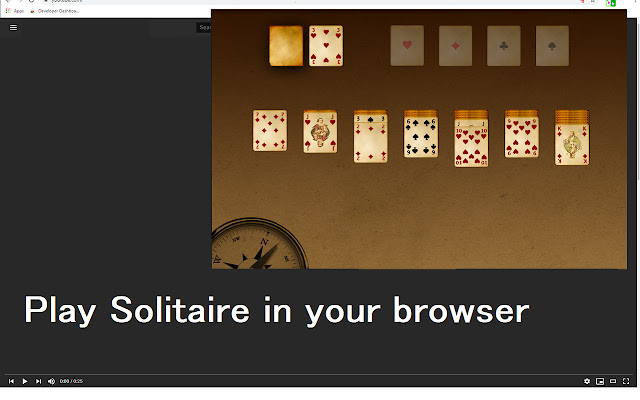 Solitaire for Google Chrome™  from Chrome web store to be run with OffiDocs Chromium online