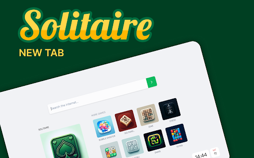Solitaire New Tab  from Chrome web store to be run with OffiDocs Chromium online