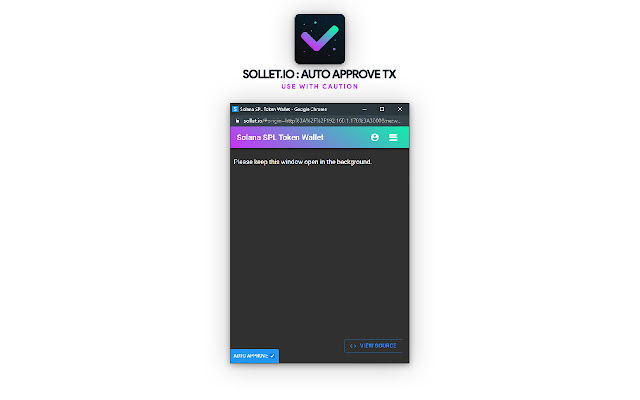 Sollet.io Auto Approval  from Chrome web store to be run with OffiDocs Chromium online