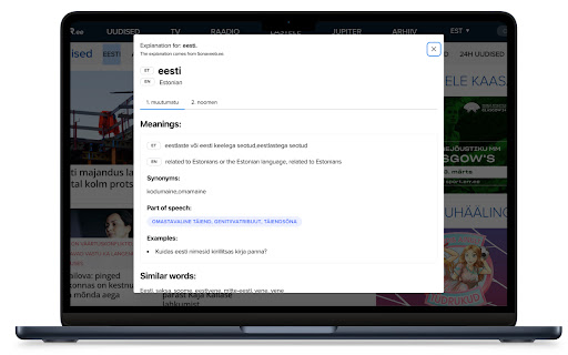 Sonastik  from Chrome web store to be run with OffiDocs Chromium online