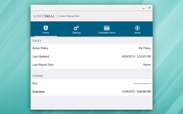 SonicWall Content Filtering Server  from Chrome web store to be run with OffiDocs Chromium online