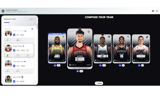 Sorare NBA Jet  from Chrome web store to be run with OffiDocs Chromium online