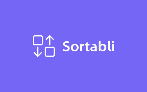 Sortabli  from Chrome web store to be run with OffiDocs Chromium online