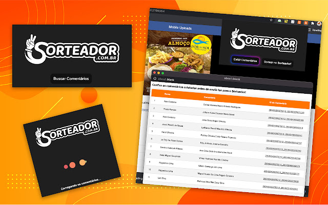 Sorteador Premium din magazinul web Chrome va fi rulat cu OffiDocs Chromium online