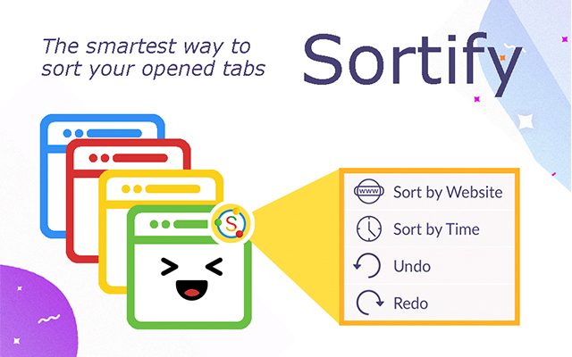 Sortify  from Chrome web store to be run with OffiDocs Chromium online
