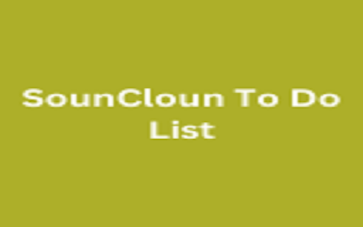 SounCloun To Do List  from Chrome web store to be run with OffiDocs Chromium online