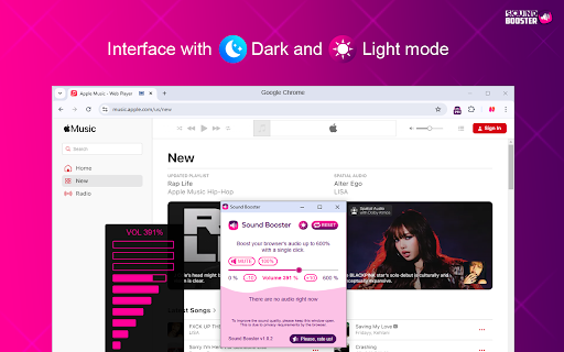 Sound Booster Ultra Loud  from Chrome web store to be run with OffiDocs Chromium online