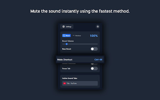 Sound Boost Hub  from Chrome web store to be run with OffiDocs Chromium online
