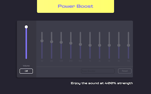 Sound Equalizer Equalizer  from Chrome web store to be run with OffiDocs Chromium online